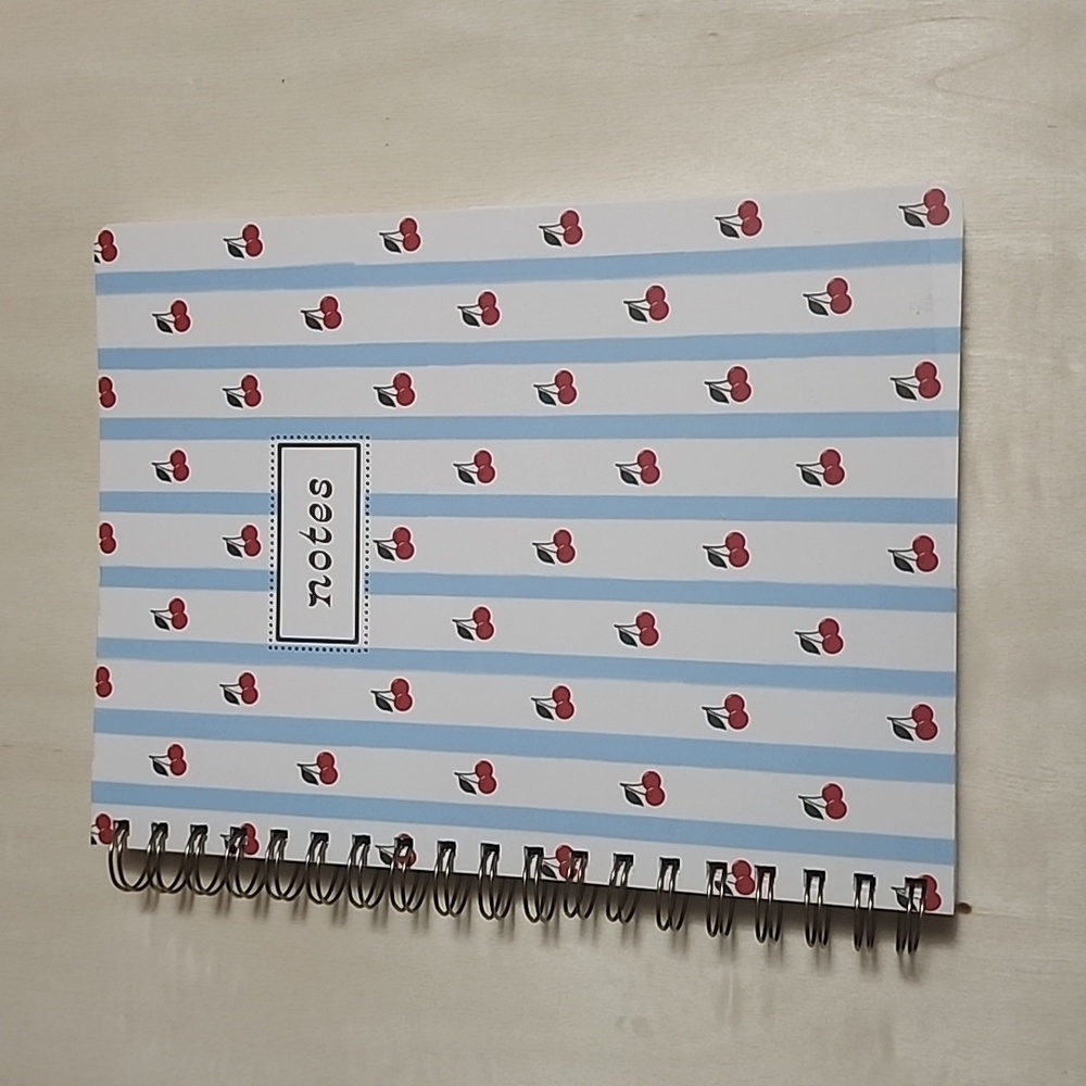 Brand New Fringe Cherry🍒 Sweet Notes Spiral 📓 Notebook
